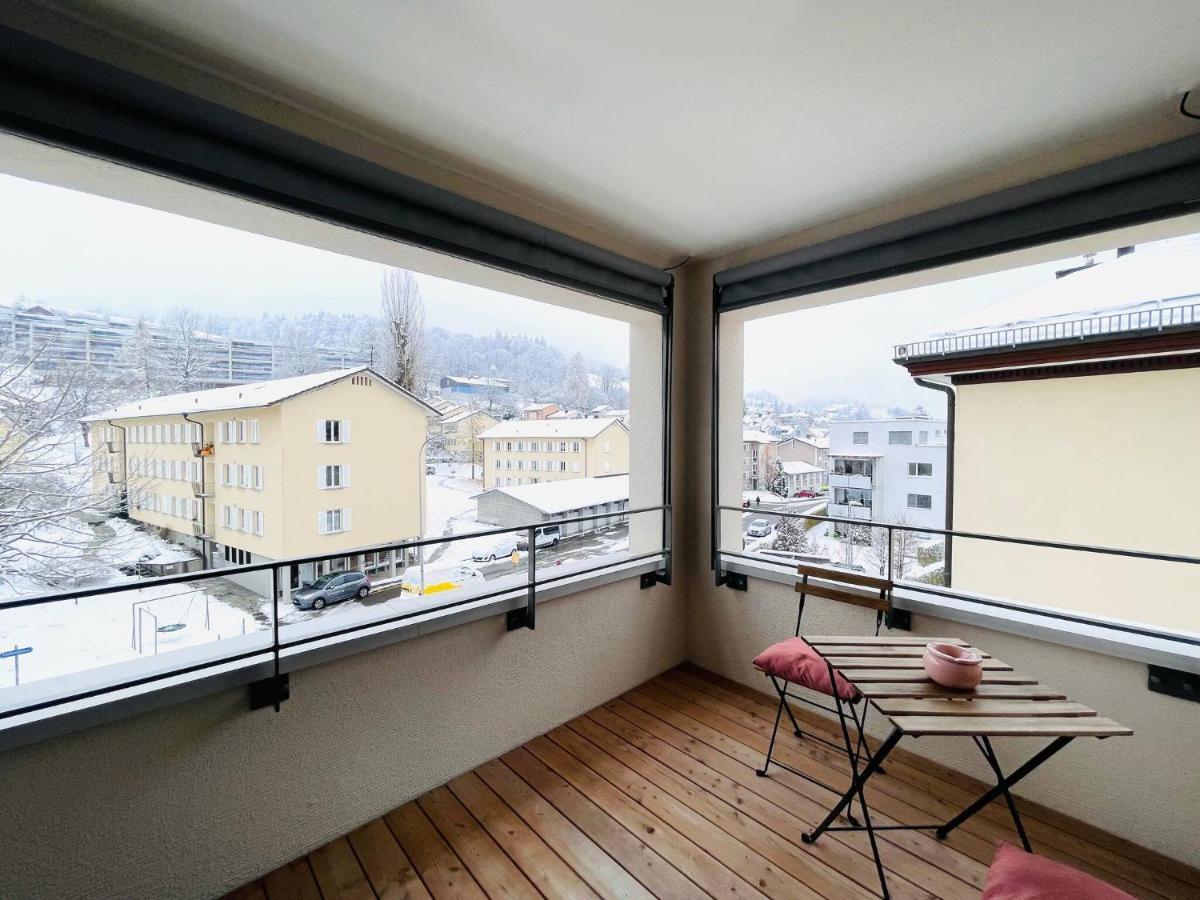 New Building With Balcony Closecentrefreeparkingsmarttv Sankt Gallen Buitenkant foto